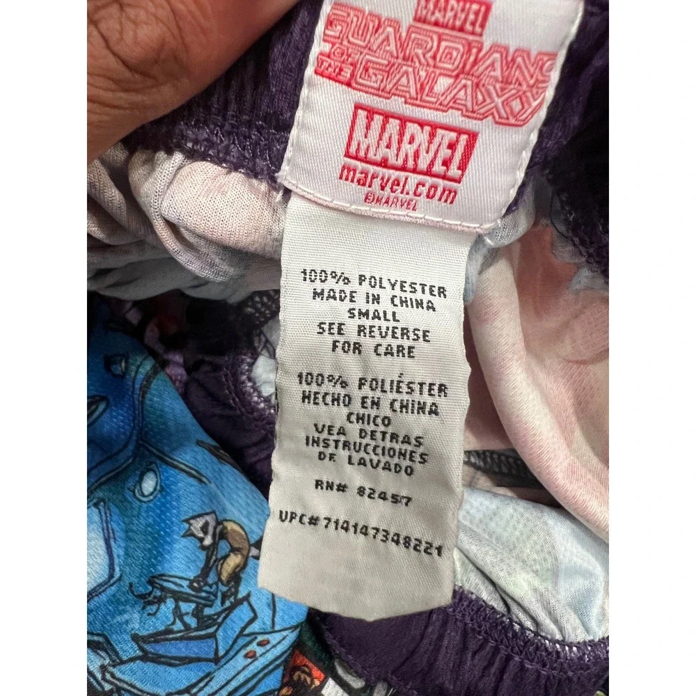 Marvel Pajama Pants Kids Pre teen Small Multicolor Guardians of the Galaxy Comic